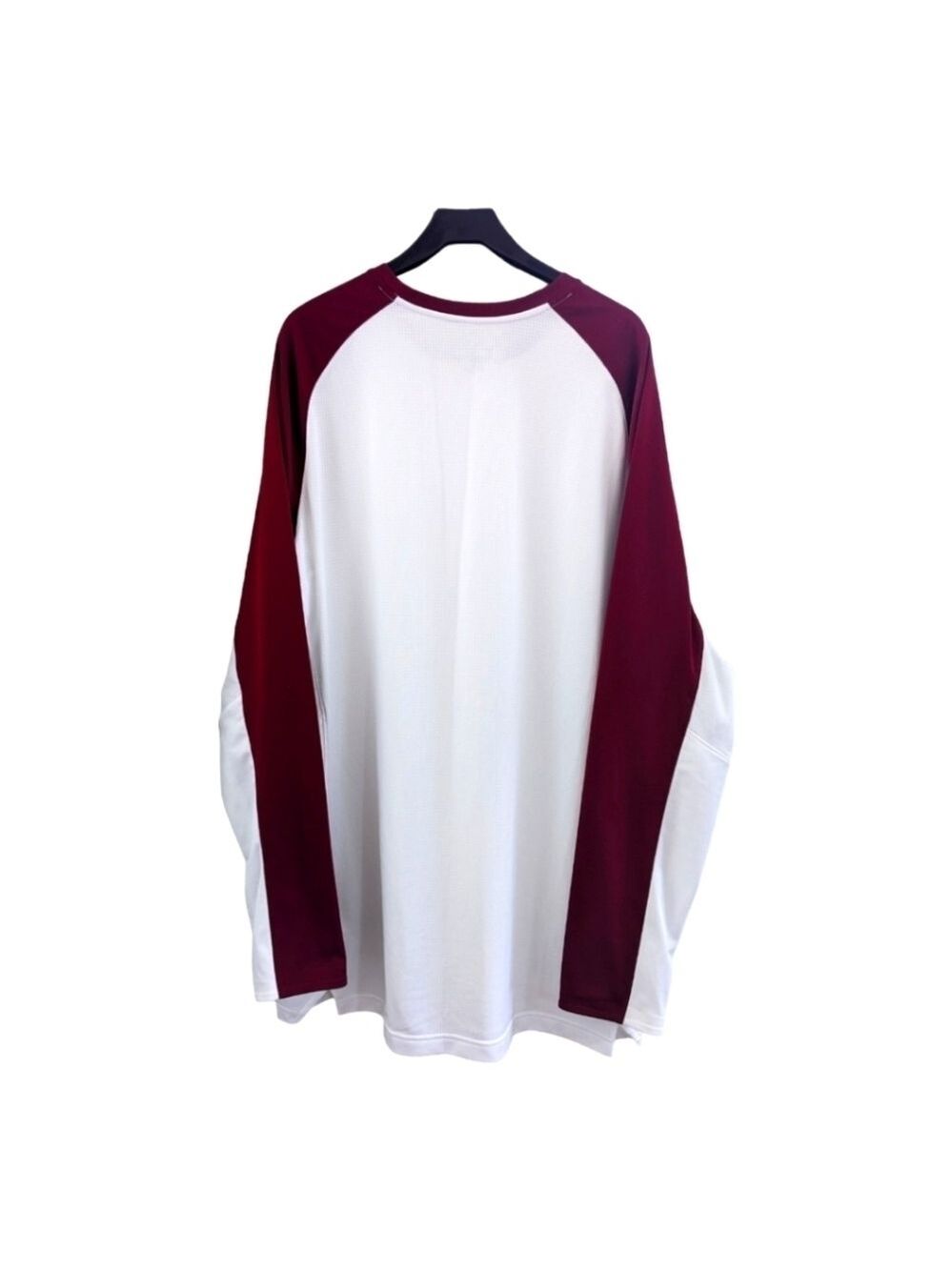 Nike DRI-FIT White w/Burgandy Men's L/S Shooter Shirt, size XLT EUC